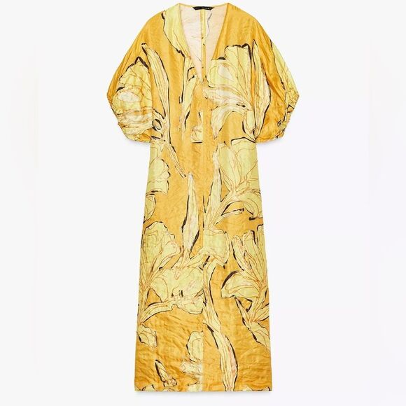 ZARA ZW COLLECTION PRINTED DRESS - Picture 4 of 13